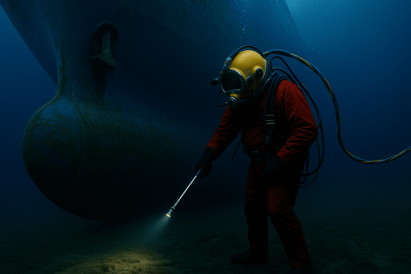 Professional underwater inspection services by Almancy Commercial Diving